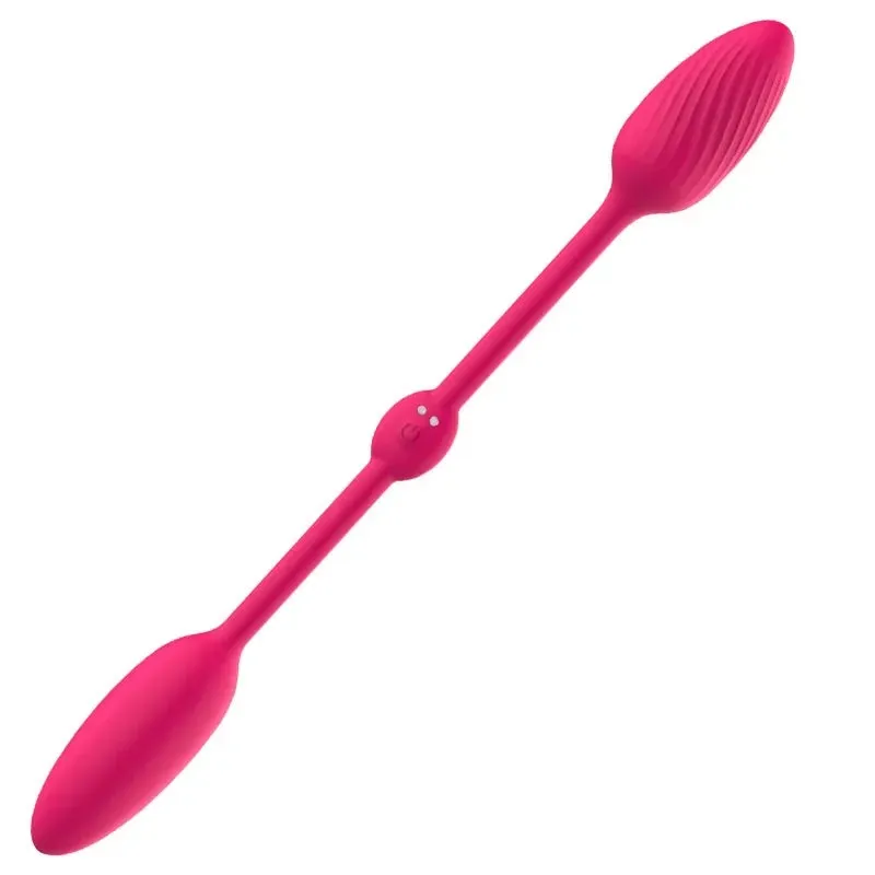 Dual Fun Double-Ended Dildo Clit Anal Vibrator | Remote Control Clit Stimulator & Butt Plug